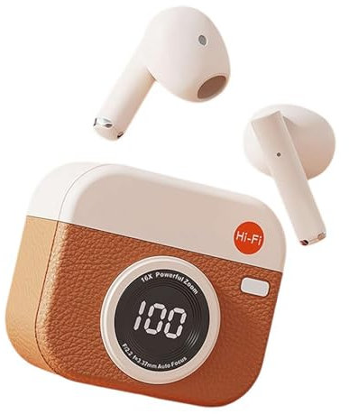 Écouteurs intra-auriculaires sans fil Bluetooth avec réduction du bruit pour le sport, qualité des aigus longs et durée de vie de la batterie, écouteurs intra-auriculaires légers, parfaits pour les