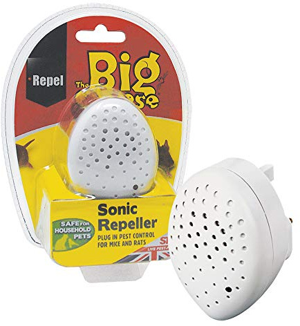 The Big Cheese Repelente sónico STV726 (Humanos roedores, repele Ratas y Ratones de la casa, Cubre hasta 37 Metros Cuadrados)