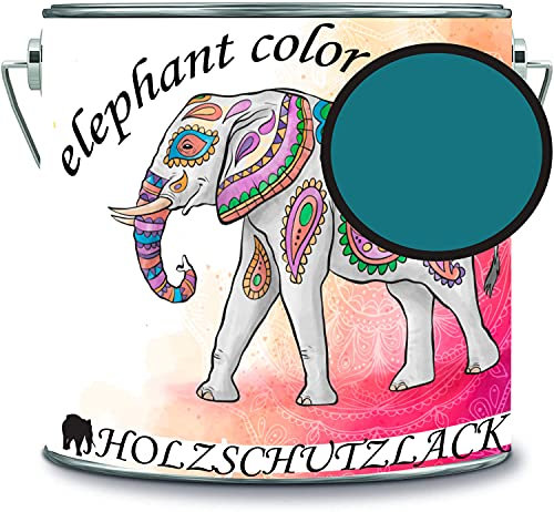 Vernice protettiva per legno per legno, resistente alle intemperie, protezione a lungo termine dagli agenti atmosferici, colore protettivo per legno RAL 5020 blu oceano // elephant color