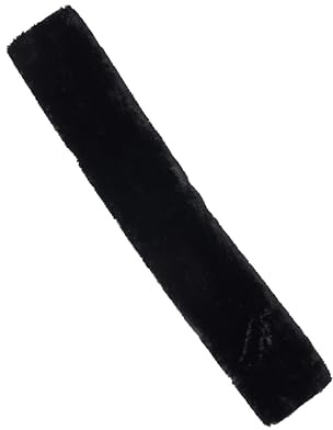 LeMieux Simuwool GP Slip On Girth Sleeve - Super Soft Faux Lambswool - Breathable and Prevents Rubbing - Black