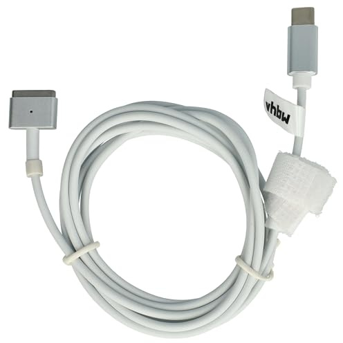 vhbw Adapterkabel USB Typ C auf MagSafe 2 kompatibel mit Apple MacBook Air 11 (2012-2017) Notebook, Laptop - 170 cm, 65 W, PVC