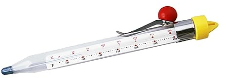 Ciieeo Termómetro Para Alimentos De Vidrio Para Cocina, Seguro y Práctico, Clip Ajustable, Adecuado Para Almíbar y Hornear, Colores Surtidos, Suministros De Cocina