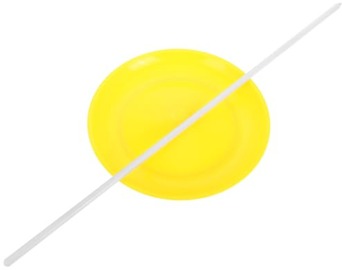 ERINGOGO Set per Giocoleria in Plastica con Disco Rotante e Bastone, Facile da Imparare per Spettacoli Teatrali e Circo,