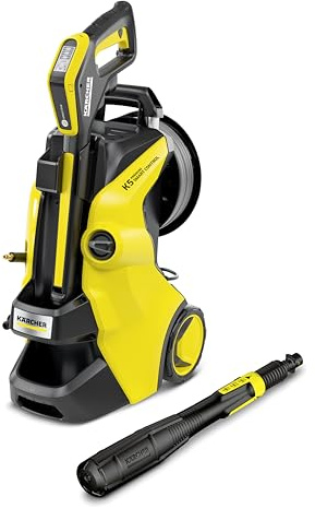 Kärcher High Pressure Washer K 5 Premium Smart Control Flex, pressure: max. 145 bar, yield: 500 l/h, surface performance: 40 m²/h, hose drum, high pressure hose and gun