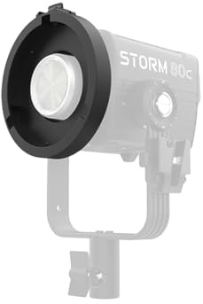Aputure Storm 80c Bowens Mount Adapter, Metal Accessory Adapter for Compatibility with Bowens Mount Accessories