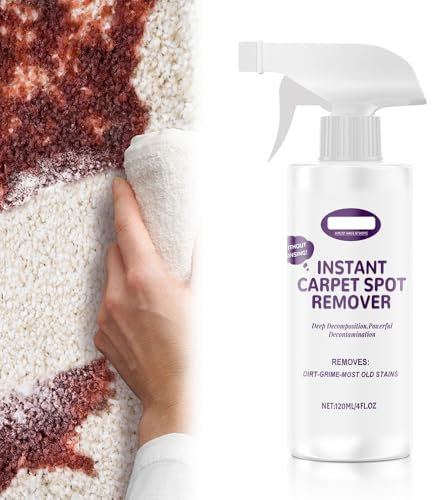Carpet Cleaner Spray, 2025 New Carpet Stain Remover for Old Stains, Upholstery Cleaning Products, Furniture Carpet Pet Car Seat Sofa Remover Stain Blocker Cleaner Spray (1, 1PCS)