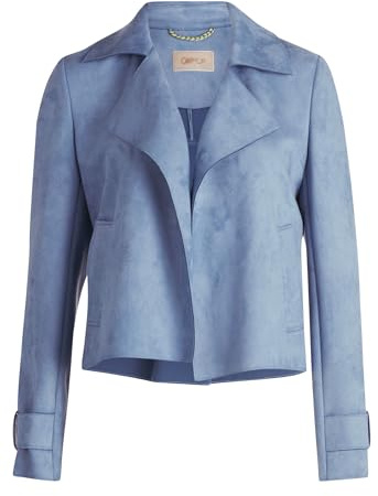 Cartoon Damen Casual-Jacke mit Taschen 38, Blue Mirage