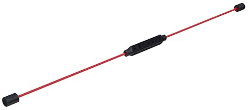 GORILLA SPORTS® Schwingstab - 160 cm, Hochbelastbarer, Flexibel, Fiberglas, Rot - Fitness Swingstick, Fitnessstange für Tiefenmuskulatur, Schwungstab, Schwingstick, Vibrationstraining
