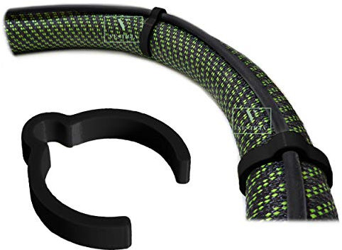 Vestigia® - Clips de Câble et Tuyau Compatibles avec Festool CT CTL Mini/Midi Makita Bosch Aspirateur de Poussière Tuyau 33/35mm ID27 Clips de Fil Lisse Antistatique Aspiration (D27-33/34mm, Noir)