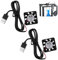 2Pcs 40x40x10 mm DC 5V Mini ventilateurs refroidissement, USB Silencieux avec Câbles, Ventilateur Petit et Efficace pour Appareils Électroniques et Imprimantes 3D