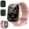 Montre Connectée Homme Femme, 1.95HD Smartwatch avec Appels Bluetooth, Etanche IP68 Montre Connectée Sport, Montre Connecte 110+ Mode Sport, Podomètre,Cycle Menstruel,Fréquence Cardiaque,Spo2, Rose