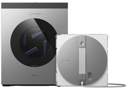 ECOVACS WINBOT W3 OMNI Robot Lavavetri con Stazione Multifunzione, Lavaggio Automatico del Panno, Pulizia Intelligente fino al Bordo, Nebulizzazione a Triplo Ugello, Controllo tramite App