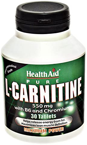 HealthAid L-Carnitine 550mg - 30 Tablets