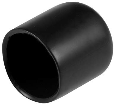 sourcing map 20 Stück Gummi Endkappen 16mm Innendurchm. Gummikappen Runde Schutzkappen Gummi Abdeckung Stopfen Möbelgleiter Bolzen Gewindeschutz für Schrauben Rohr Stuhlbeine, Schwarz