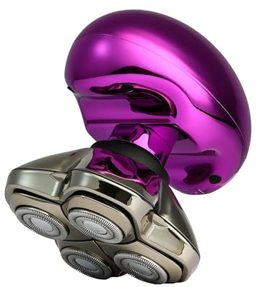 Skull Shaver Butterfly Kiss PRO - Ultimate Electric Razor for Women - Lady Shaver, Bikini Trimmer, Face Hair Remover, Purple
