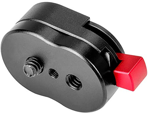 Koolehaoda Mini Sistema de Placa de Liberación Rápida con Tornillo de 1/4 para Trípode, Brazo Articulado, Montaje de Monitores LCD, Brazo Mágico, Luz LED