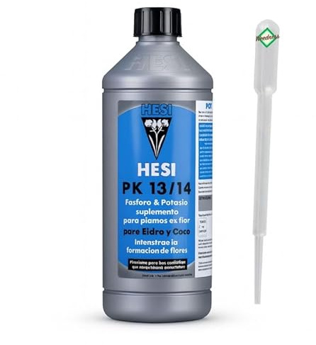 Hesi PK 13/14 5 liter - Hydro-Culture Grow Gödselmedel Naturlig gödselmedel Inomhusväxter Bio flytande organisk blomförstärkning (500 ml)