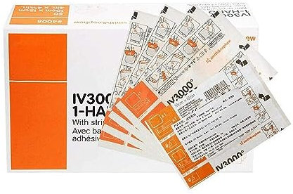 BDXZJ Apósito Transparente, IV3000 Parche de catéter venoso PICC a Prueba de Agua, Cinta médica para Vendaje de heridas, fijador de Yeso, Vendaje de fijación elástica, 10cmx12cm