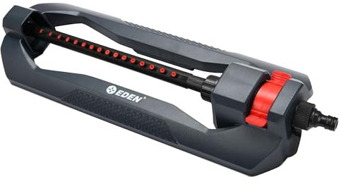 Arroseur d'eau oscillant essentiel ED17169 Lawn & Garden pour cour 16 buses, couvre jusqu'à 3 600 m²