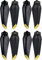 Hengrongshen 8 Pcs Air 2S Propeller/Mavic Air 2 Propeller, Quick Release Air 2S Propelle mit Push-Typ-Schnellverschluss-Design, Drohne Mavic Air 2 Propeller Zubehör für Drohnenersatz (Gold)