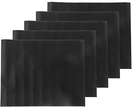 5 Pièces Tapis de Gril de Barbecue Antiadhésif épaissi Tapis de Gril de Barbecue Outil de Cuisson de Pique-nique en Plein Air Portable, Accessoire Multifonctionnel pour un Usage