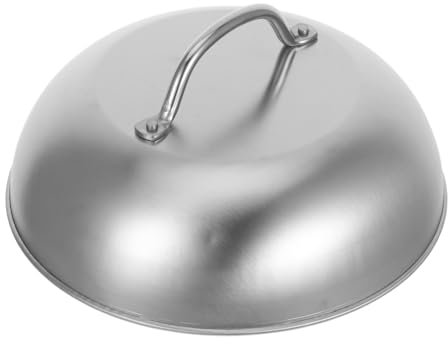 Mipcase Couvercle De Casserole en Métal avec Poignée – Couvercle Rond pour Barbecue Plaque De Cuisson Et Poêle À Frire Construction en Acier Facile À Utiliser