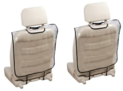iplusmile Protectores Asiento Coche Transparentes 2 Piezas Antipatadas Goma Impermeables Para Niños Verano Protección Respaldo Auto