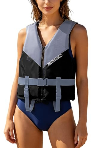 Gilet de Sauvetage pour Femme-pour Sports Nautiques en Plein air-Idéal pour Le Kayak, la Navigation de Plaisance, la plongée avec Tuba, la plongée avec Tuba-Bandoulière réglable