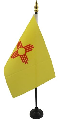 AZ FLAG Bordsflagga New Mexico 15x10 cm 100D Polyester Plastfot