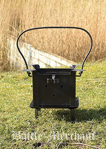 Battle-Merchant Mittelalterliche Tragbare Koch- und Feuerstelle Grill Lagerleben LARP Wikinger Mittelalter