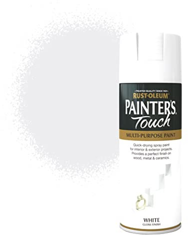 Rust-Oleum 400ml Painter's Touch Spray Paint - Gloss White,Packaging may vary