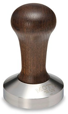 Motta 8150/M Tamper mit Holzgriff und Edelstahl-Basis Ø 58 mm konvex, Braun