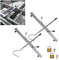 Voche Pro Set of 2 Universal Fitting Lockable Car Or Van Roof Rack Ladder Clamps with 2 Free Padlocks Included!