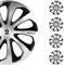 Sparco Spc1493Sv Set Copricerchi 4 Pezzi Treviso 14 Pollici Argento, Silver, Set Di 4