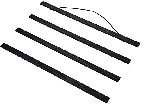 Magnetic Poster Hanger, Black Wooden Display Posters DIY Wood Frame Wall Hanger for Scroll Canvas Printing Poster Home Decor Wall Art Many Sizes(30cm)