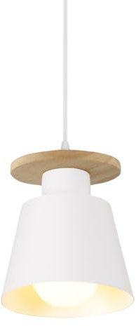 PETITES ECREVISSES Moderna Lámpara Colgante Minimalista Retro Industrial Lámpara de Techo Lámpara de Estilo Nórdico Iluminación Colgante para Cocina Comedor Oficina Salón (Blanco)