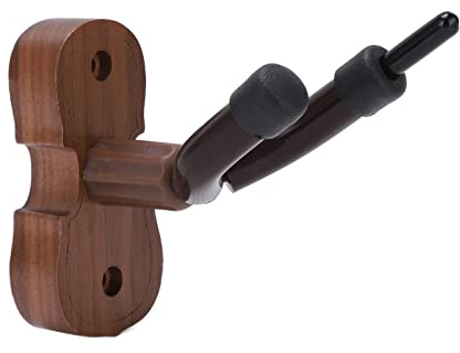 Supporto da parete per violino, supporto professionale per violini in noce nera per studio