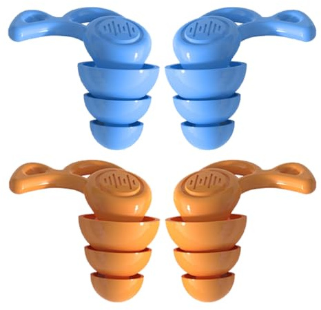TSUOUKL 2 Pares Tapones oidos Natación para Adulto, Tapones Oidos Silicona Natacion,Tapones para los Oídos para nadar, surfear para Adulto