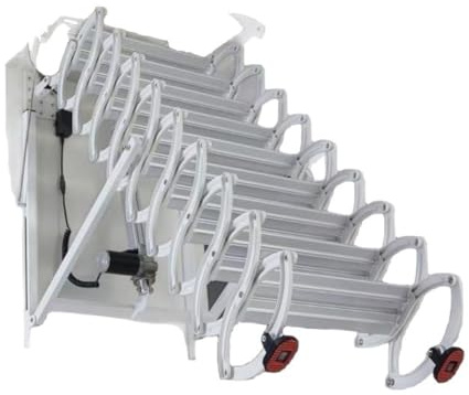 loft Stairs Heavy-Duty Retractable Attic Ladder, Space-Saving Telescoping Wall-Mounted Folding Staircase, 300kg Capacity(3-3.25m)