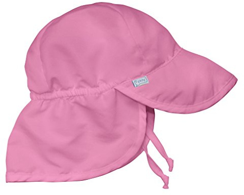 i play. Baby Flap Sun Protection Swim Hat, Light Pink, 0-6 Months