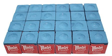 Masters Blue Billiard and Snooker Chalk - 2 dozen/24 pieces
