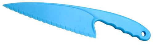BESTonZON Cuchillo Cortador de Plástico para Pasteles Pan Pizza Multiusos para Cocina y Fiestas Herramienta para Tartas Bodas y Cumpleaños Material PP Color Aleatorio