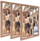 CABBEL set de 3 marcos 30x40 cm Marco de madera MDF con cristal acrílico inastillable, ideal para pósters, retratos en Roble