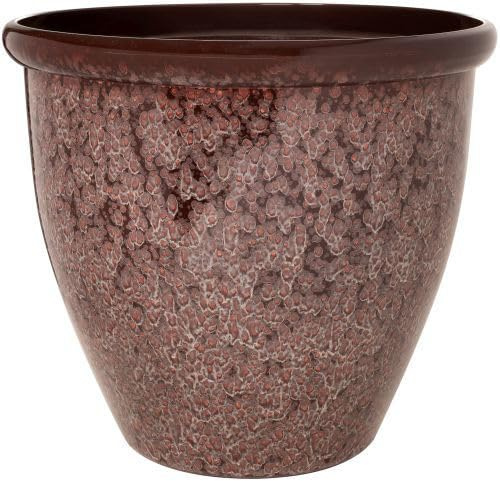 Muddy Hands Extra Large 70 Litre Burgundy Blush Plant Pot Outdoor Garden Round Flower Tree Plastic Planter (Diameter: 56cm - Height: 48.5cm)