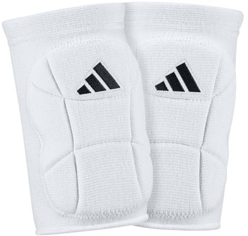 adidas Unisex Kinder Elite Volleyball Knieschoner Jugend, Weiß/Schwarz, L