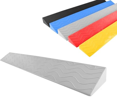 D,6cm,Rampe di Soglia per Porte, Rampe per Sedie A Rotelle Antiscivolo, Rampe per Marciapiedi Portatili, Tappetini per Gradini, Rampe per Porte Resistenti per Robot Spazzatrici