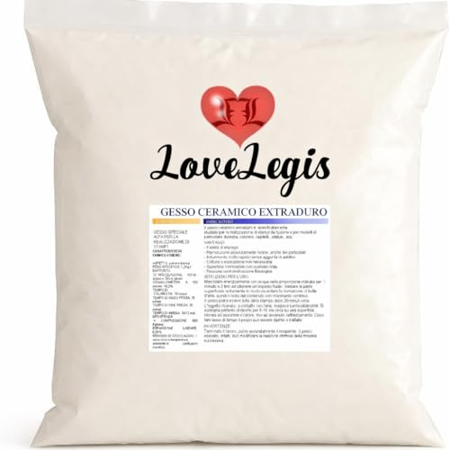 Gesso ceramico Tipo 4 ultra resistente atossico 1kg colabile extraduro alta definizione per stampi scultura e modellismo professionale dettagli precisi