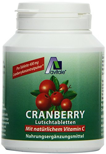Avitale Cranberry Lutschtabletten, 60 Stück, 1er Pack (1 x 72 g)