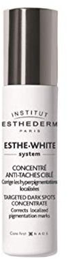 Institut Esthederm - Esthe-White System - Concentrato Antimacchia mirato - Illumina, Schiarisce e Riduce Dimensione e Intensità delle Macchie Pigmentarie - Viso, mani e décolleté - Flacone roll-on 9 ml