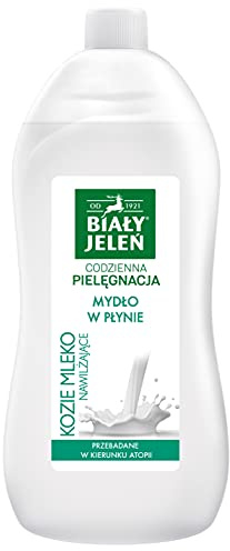 Savon liquide hypoallergénique avec recharge d'extrait de lait de chèvre – BIALY JELEN – 1 l